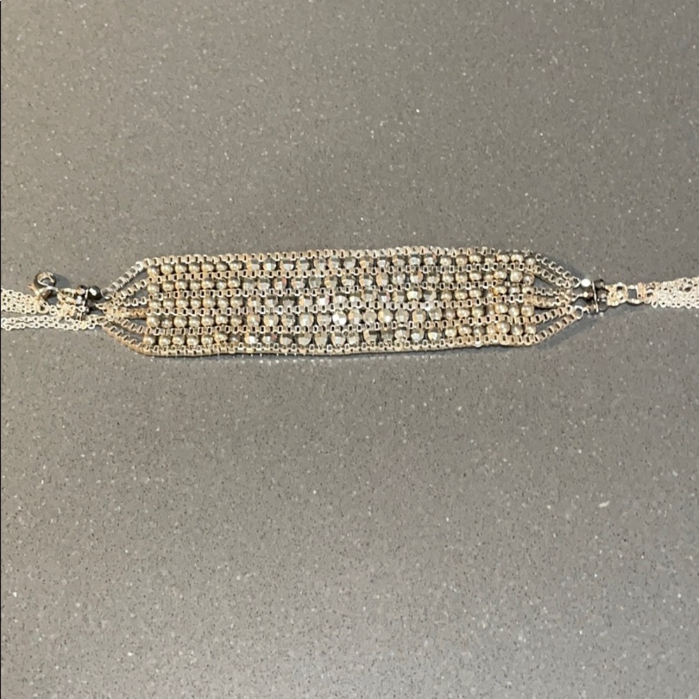 Lucky Brand ,silver tone with small black stones